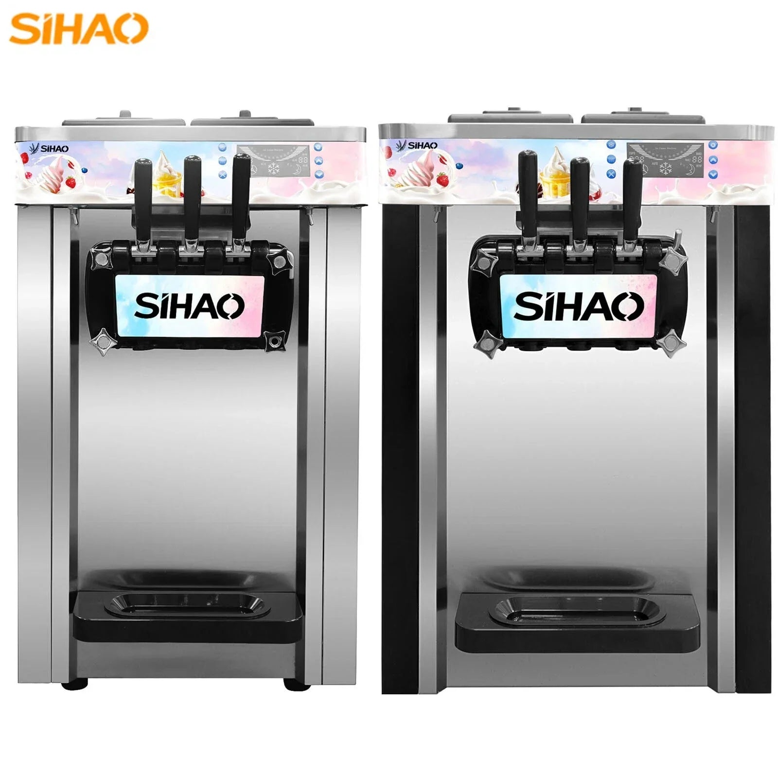 Sihao Ice Cream Maker Gelatiera Soft 3 Gusti S20AB