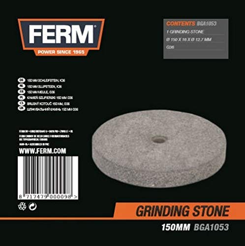 FERM Mola Abrasiva 150 mm G36 per Smerigliatrice BGM1019