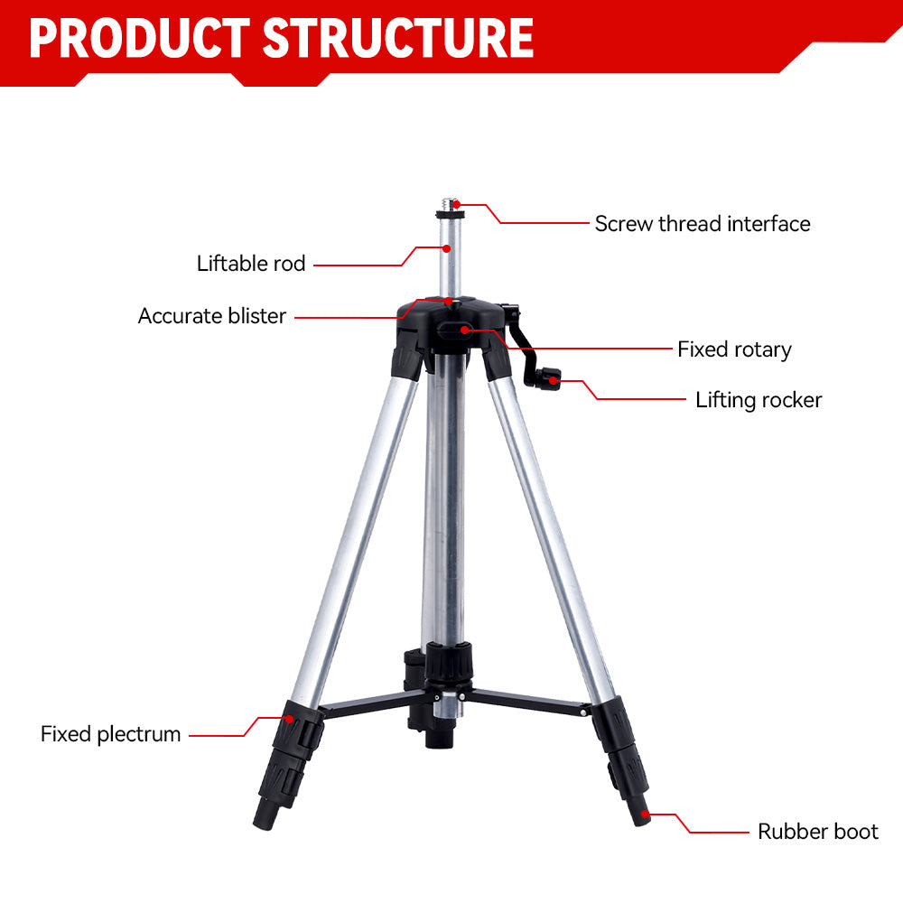 ONEVAN Tool Accessories Treppiede Laser 1.5M Alluminio