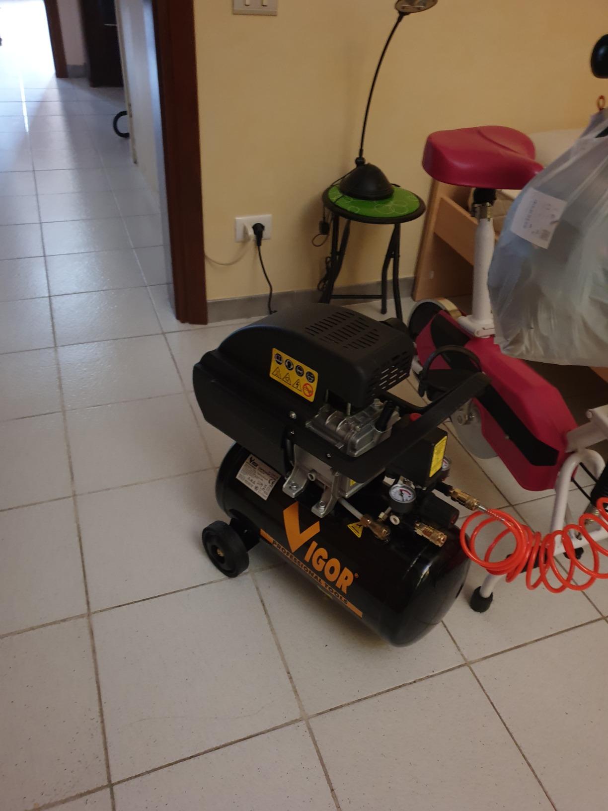 Ferm ATM1036 Set Utensili Pneumatici 5 Pezzi Tubo 5m