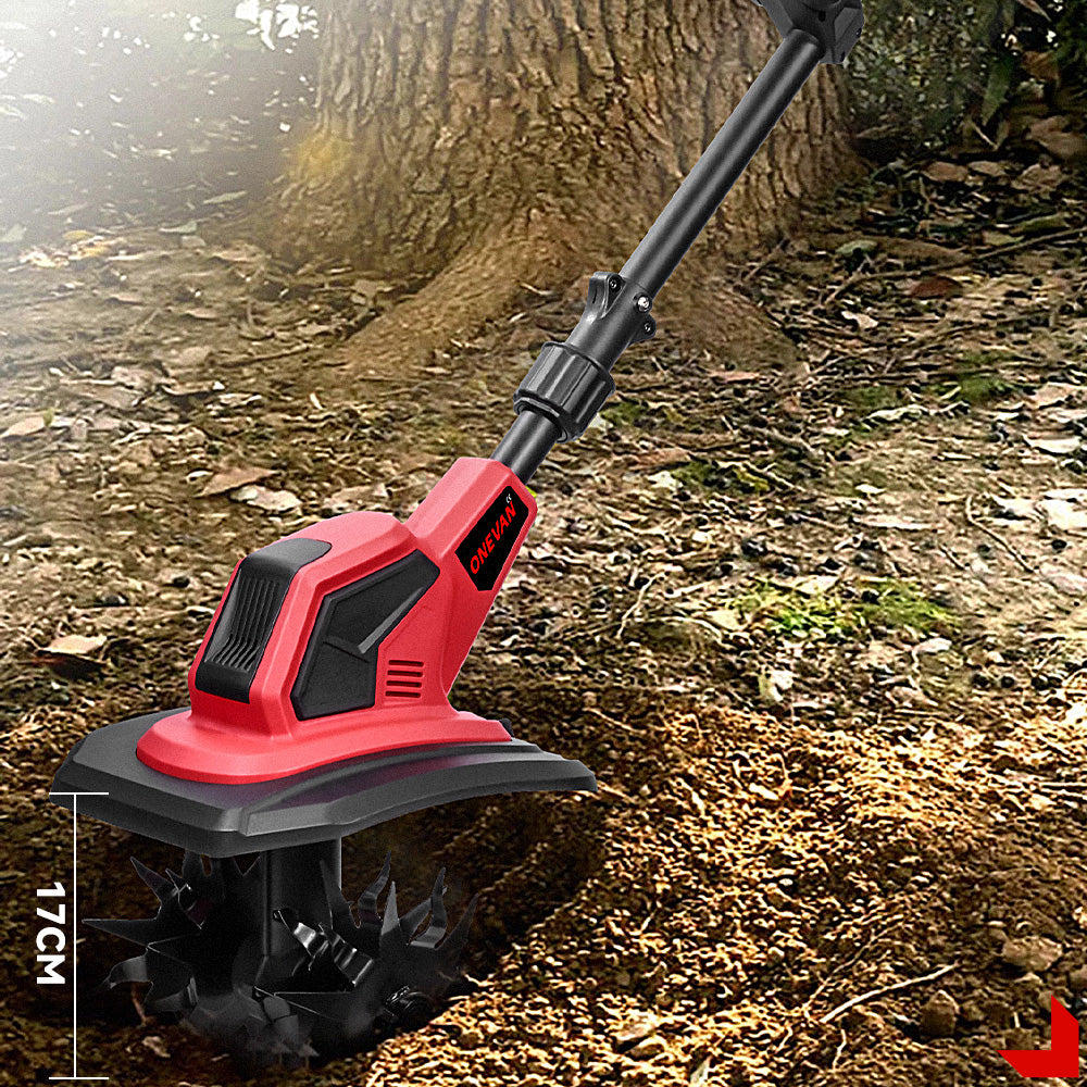 ONEVAN Garden Tools Motozappa a Batteria 21V 17cm 2 Batterie