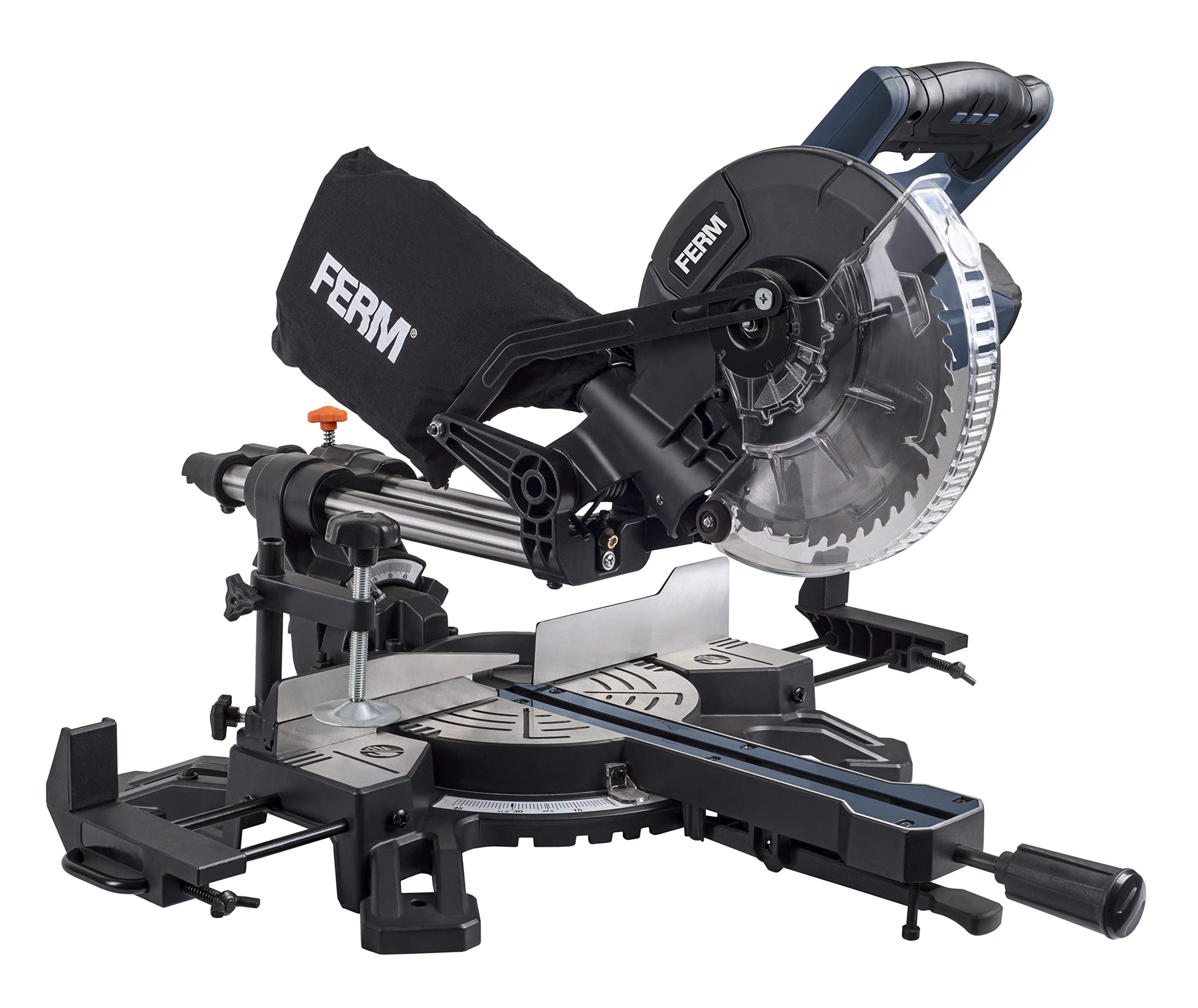 FERM MSM1039 Troncatrice Radiale 1500W 210mm con Laser