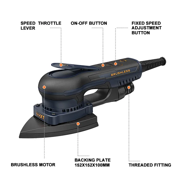 MAXXT MOS400D Levigatrice Orbitale 400W Brushless