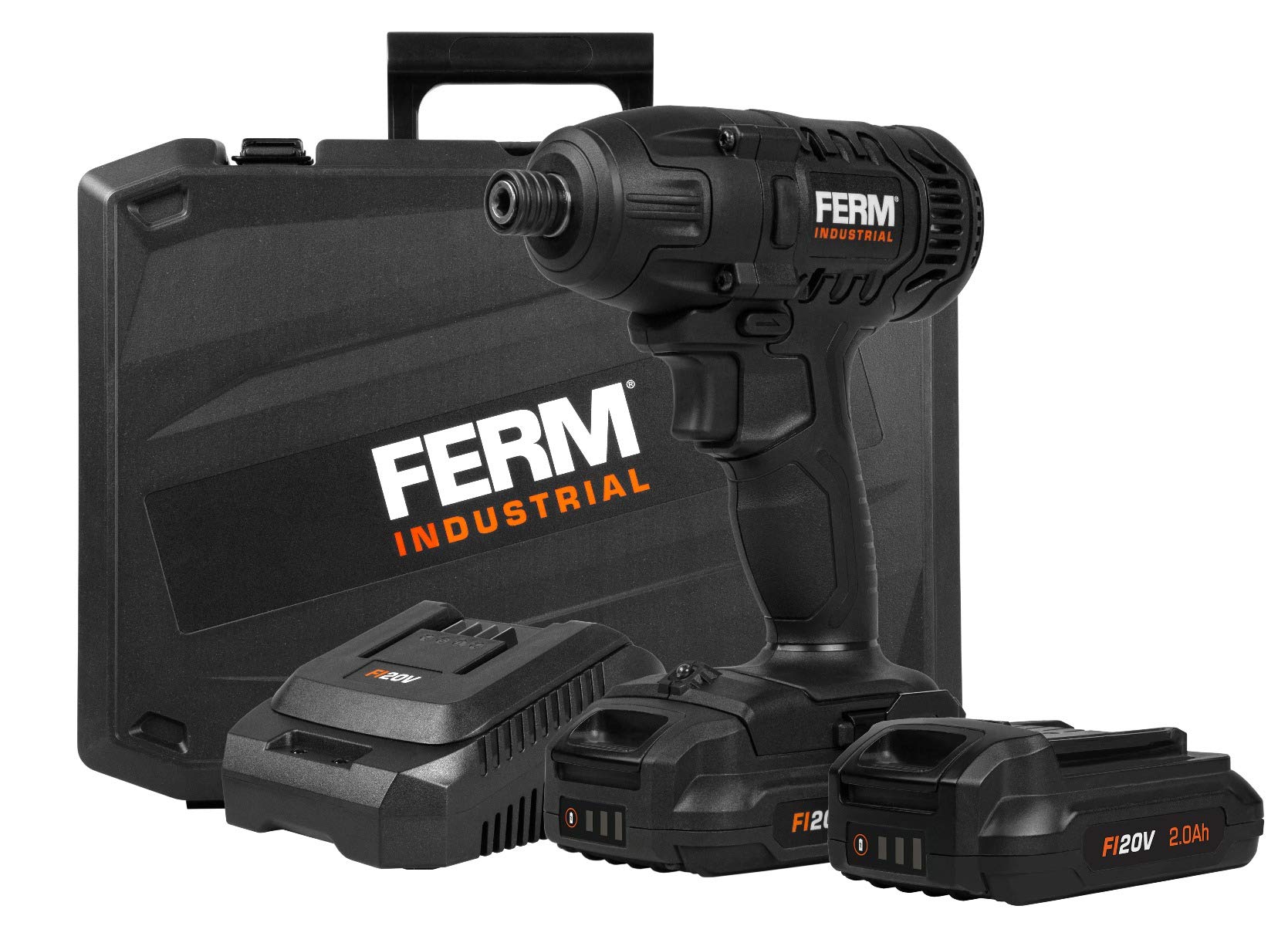 FERM FI20V CDM1142P avvitatore a impulsi 150 Nm 2 batterie