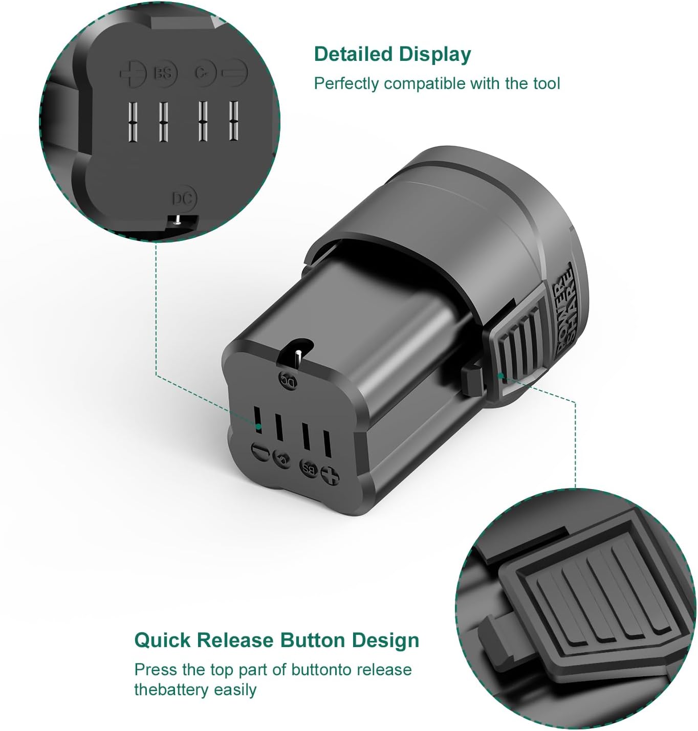 HYCHIKA Batteria Trapano 16.8V 1500mAh NBT-CD-16.8A-BL