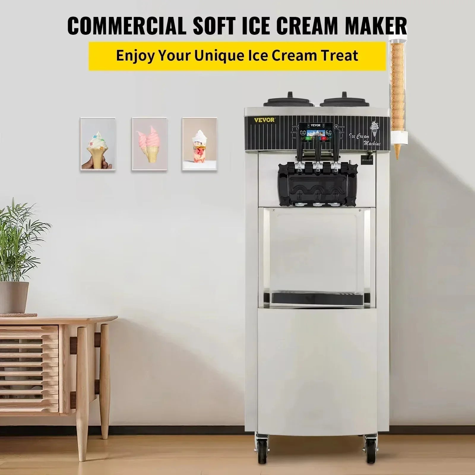 Sihao 8228H macchina gelato soft 20-28L/h 2200W EU