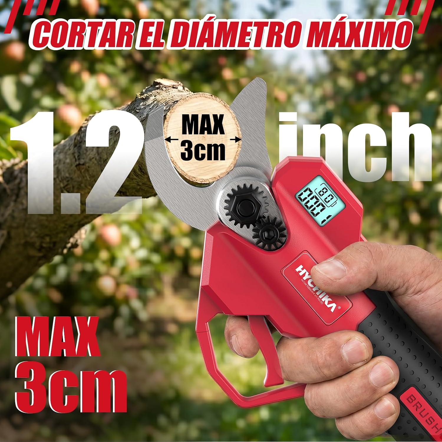 HYCHIKA Forbici Potatura 21V 30 mm SK5 2 Batterie