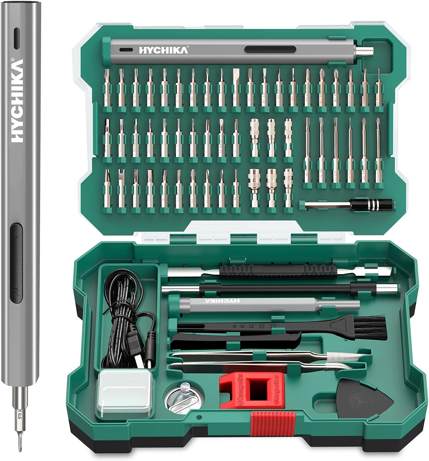 HYCHIKA Set Cacciaviti Precisione 67 in 1 con 46 Bit Magnetici
