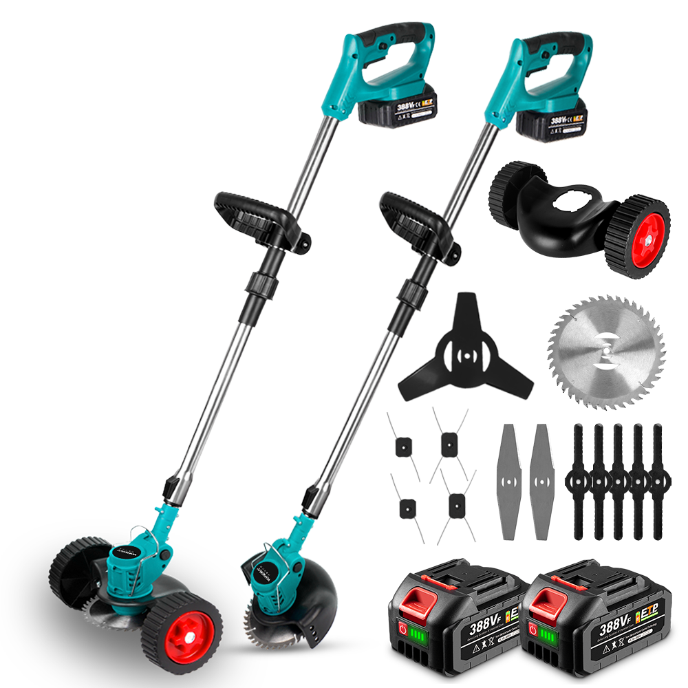 ONEVAN Garden Tools decespugliatore 300W 3 lame 2 batterie EU
