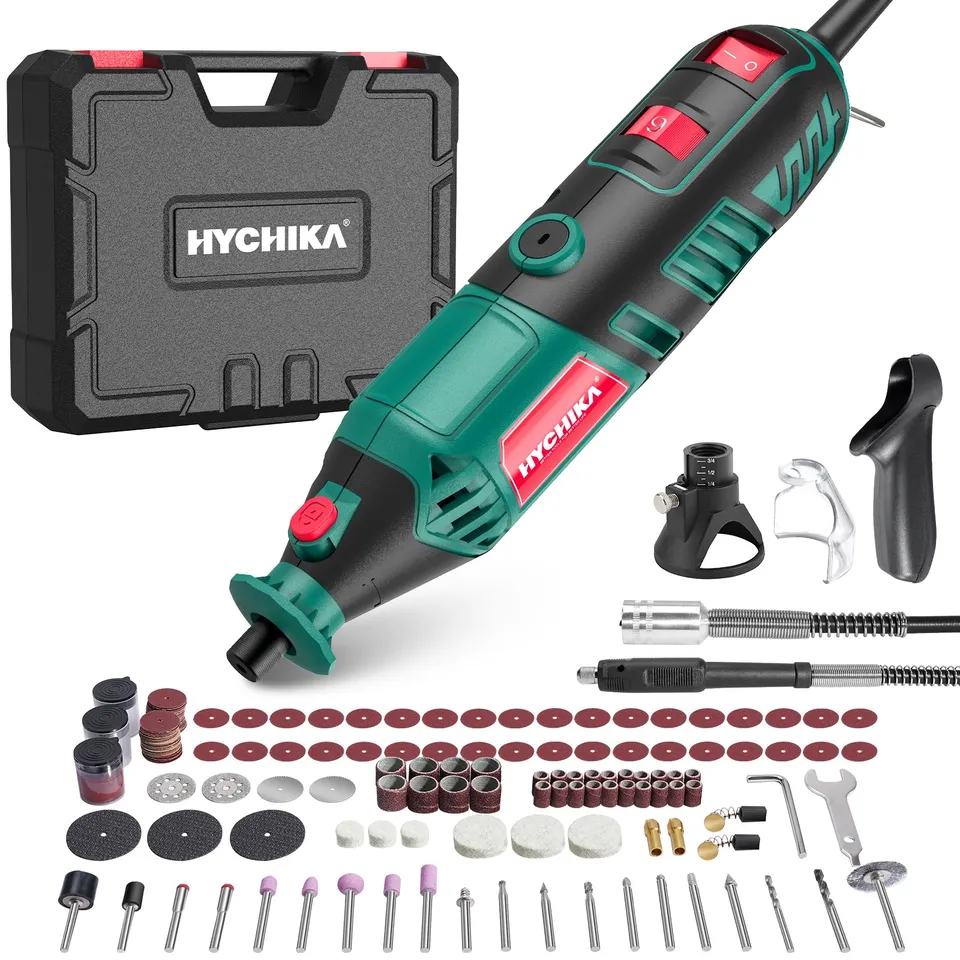 HYCHIKA Utensile Rotativo 180W Kit 173pz