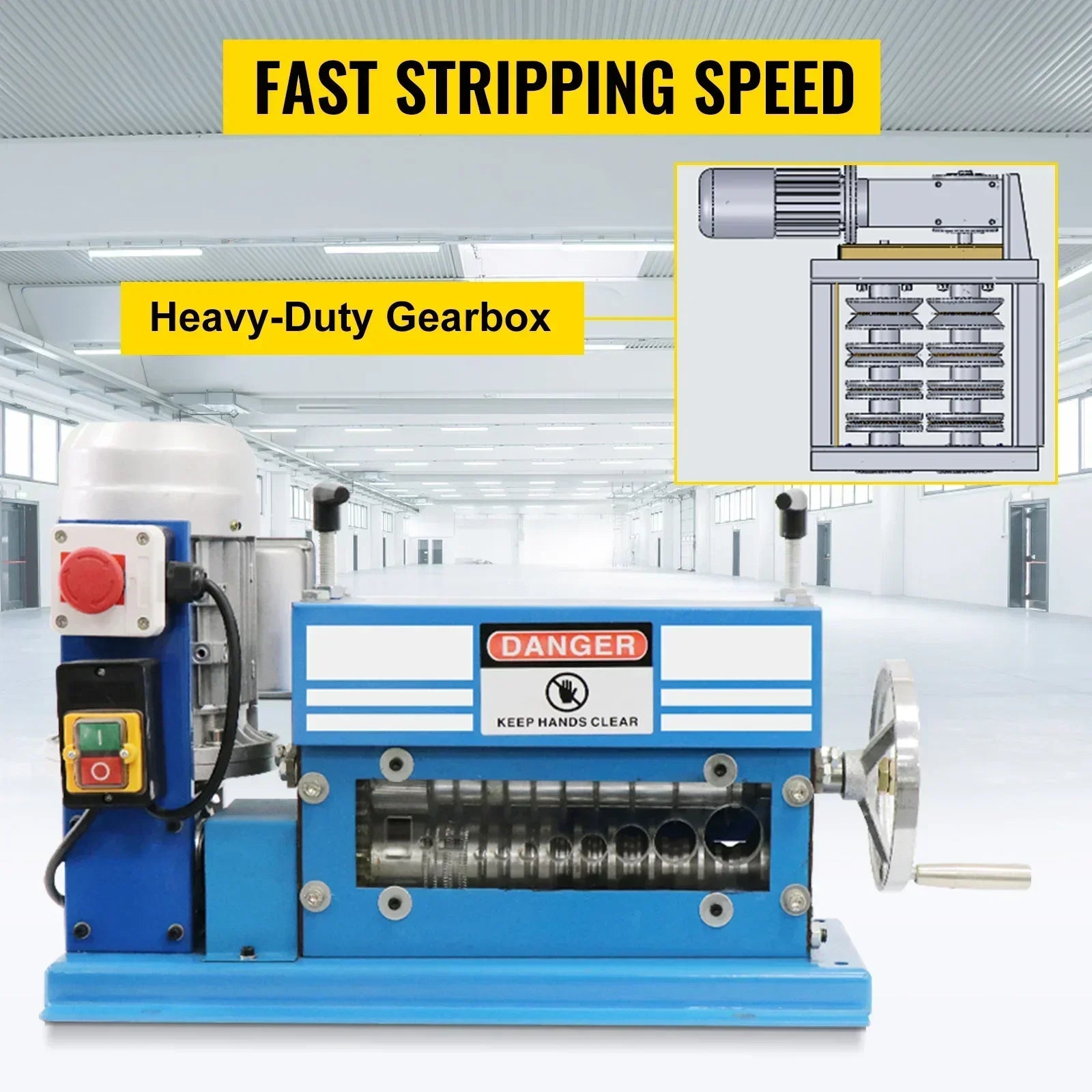Sihao Stripping Machine spellacavi 370W 1-38mm 11 canali