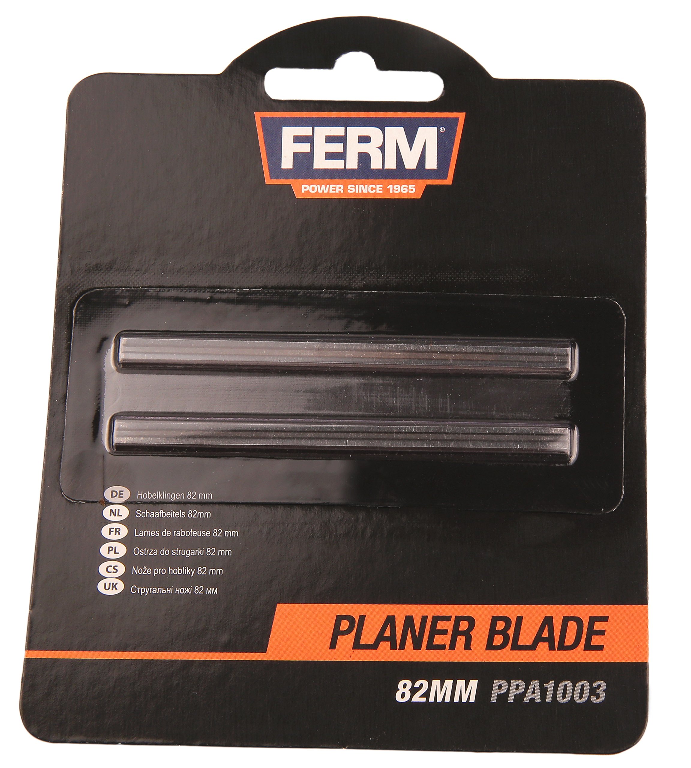 Ferm scalpelli pialla 82mm acciaio 2 pezzi HM