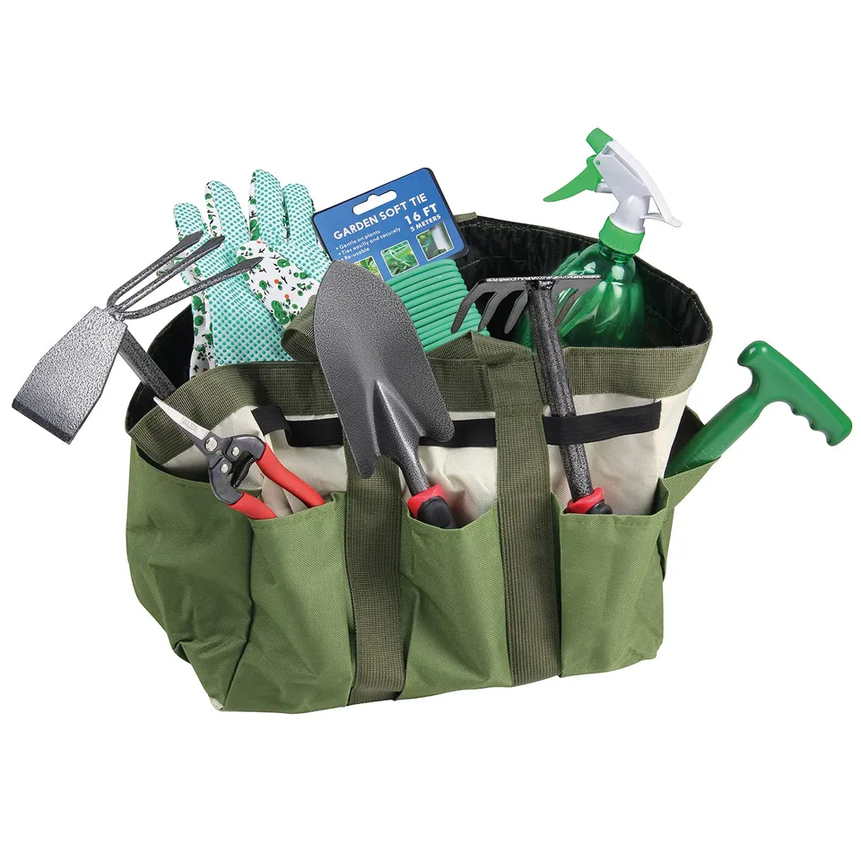 Valex Set Giardinaggio Borsa 8 Utensili Paletta Rastrello