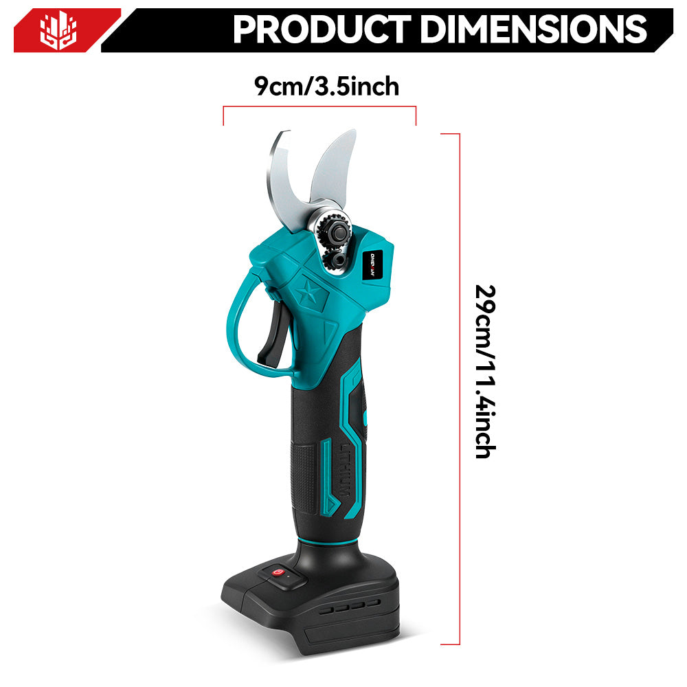 ONEVAN Garden Tools Cesoie Potatura 30mm Blu 2 Batterie