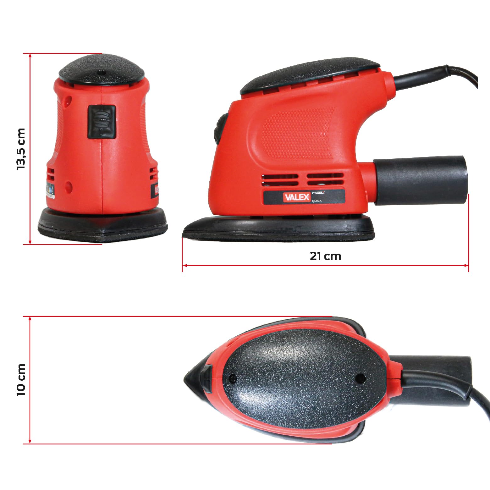 Valex Quick 20 Levigatrice Palmare 105W Spazi Ristretti