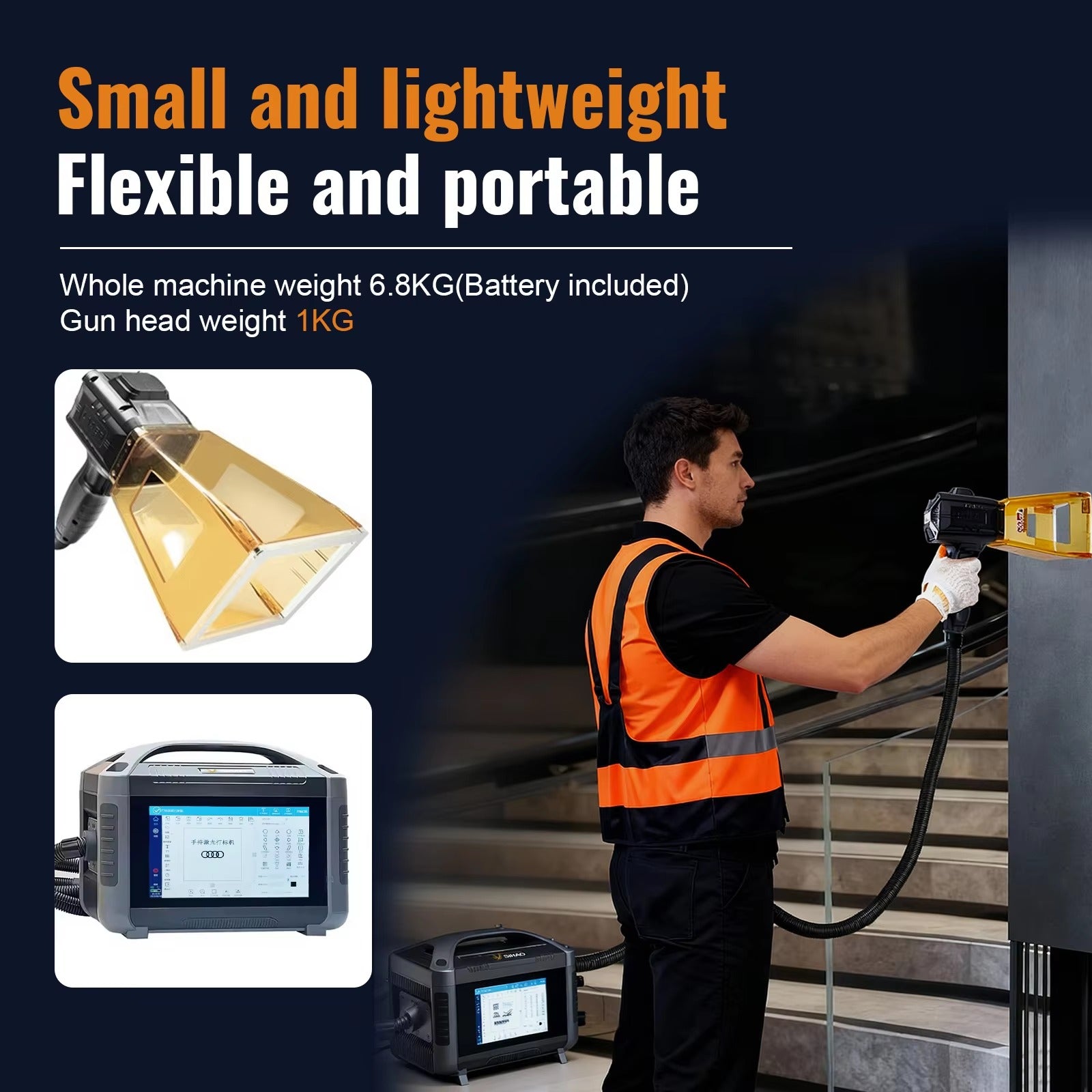 Sihao YC-F20E 20W marcatore laser fibra portatile