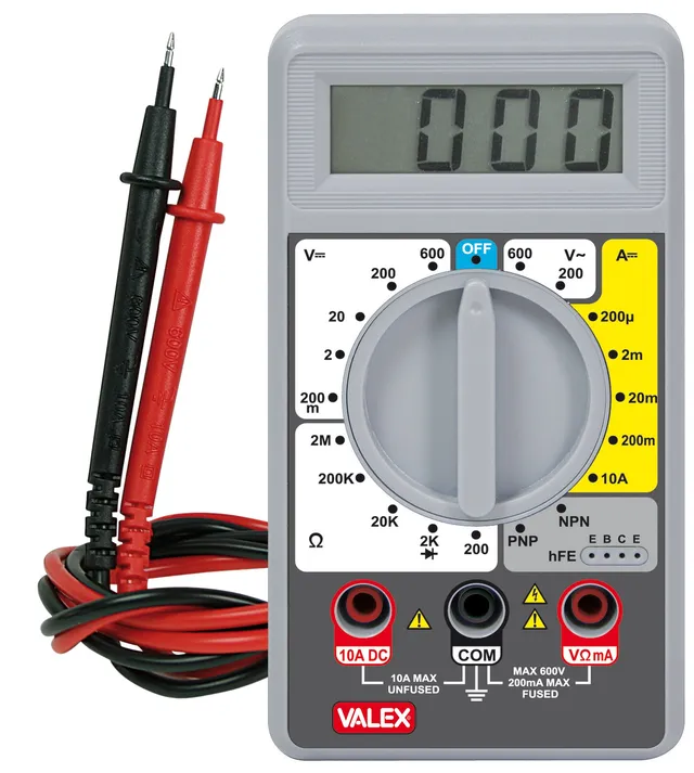 Valex P3000 tester digitale con test diodi transistor