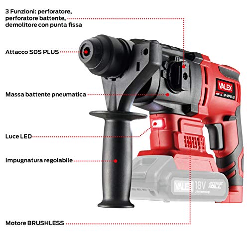 Valex OneAll M-MPB 18 Martello Perforatore 18V Kit 3Ah