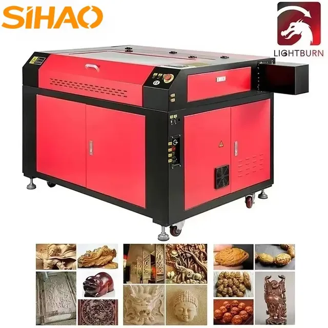 Sihao 9060 incisore laser CO2 100W Ruida USB legno acrilico