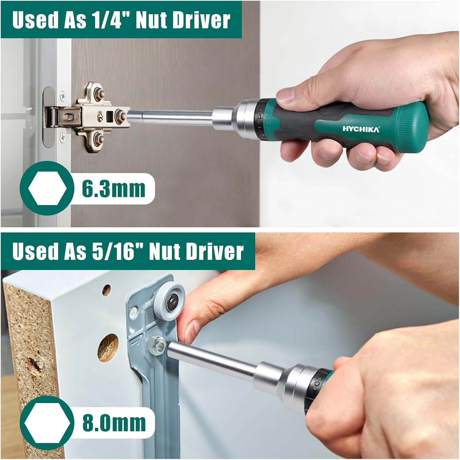 HYCHIKA Cacciavite Cricchetto Magnetico 16 in 1