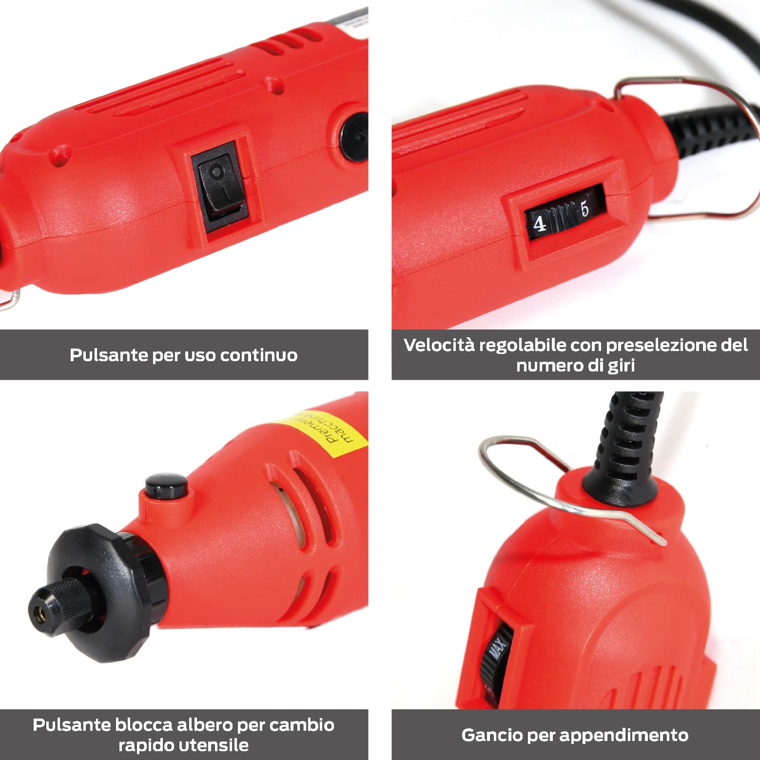 Valex Universal 231 multiutensile 135W con 3 mandrini