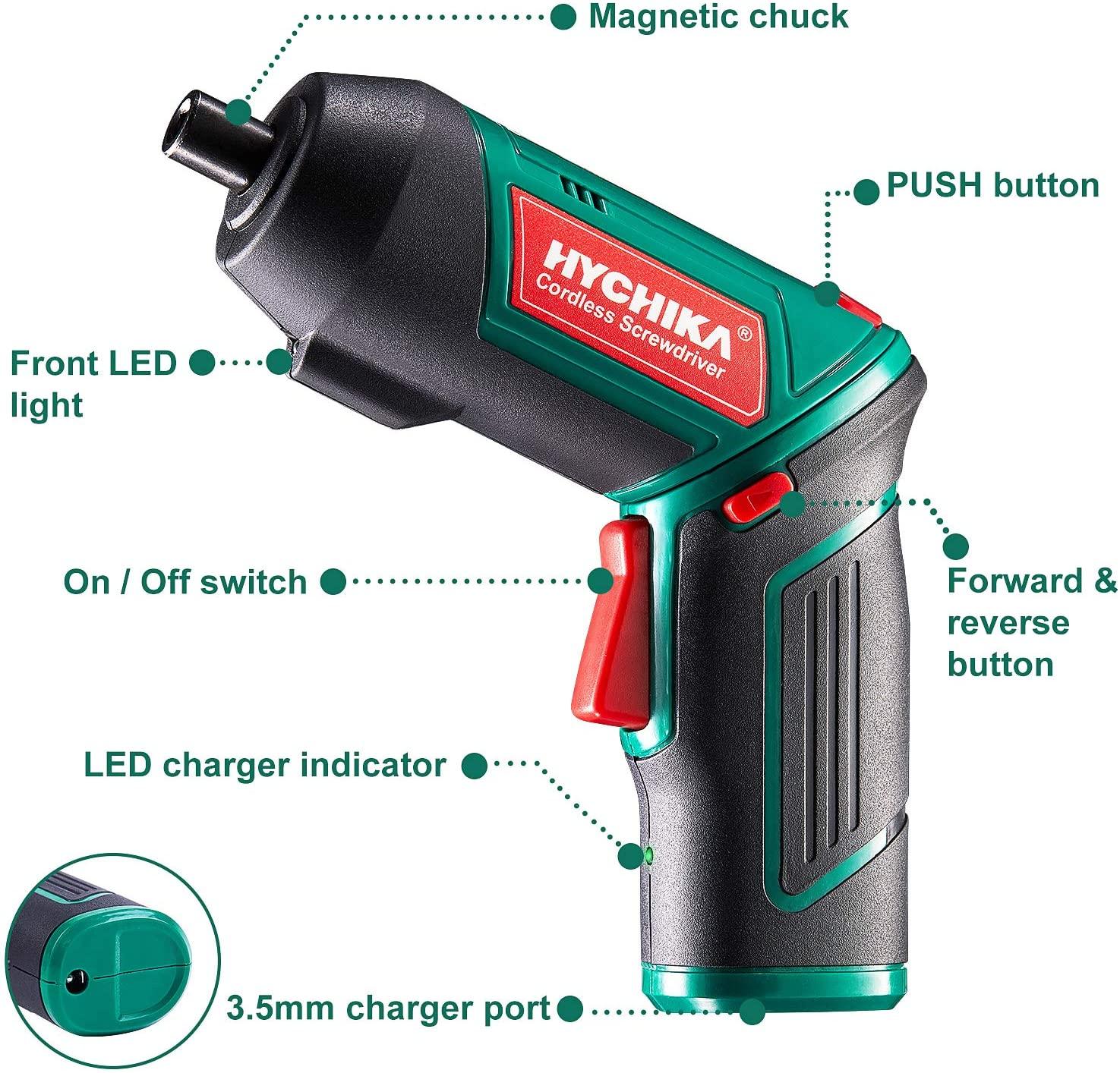 HYCHIKA CS69 Avvitatore Elettrico 3,6V 6Nm 20 Accessori