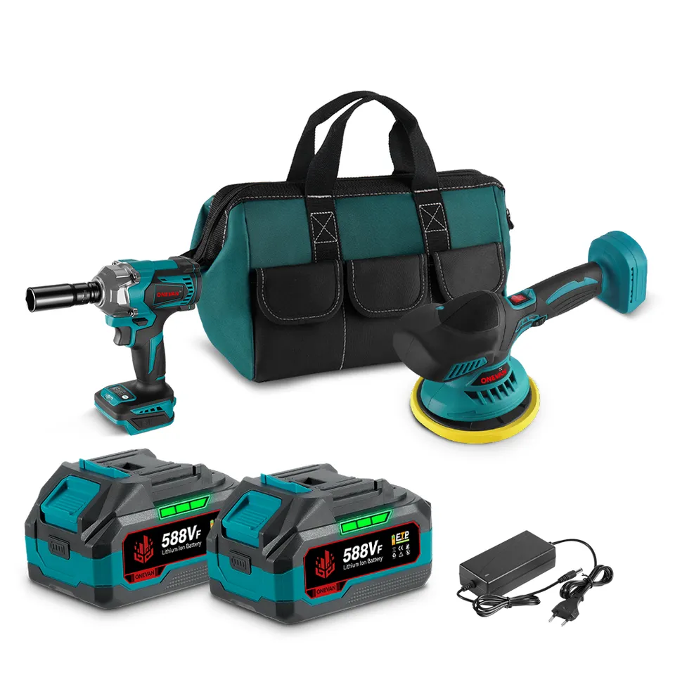ONEVAN Cordless Tool Set avvitatore 1/2" 1200Nm + lucidatrice