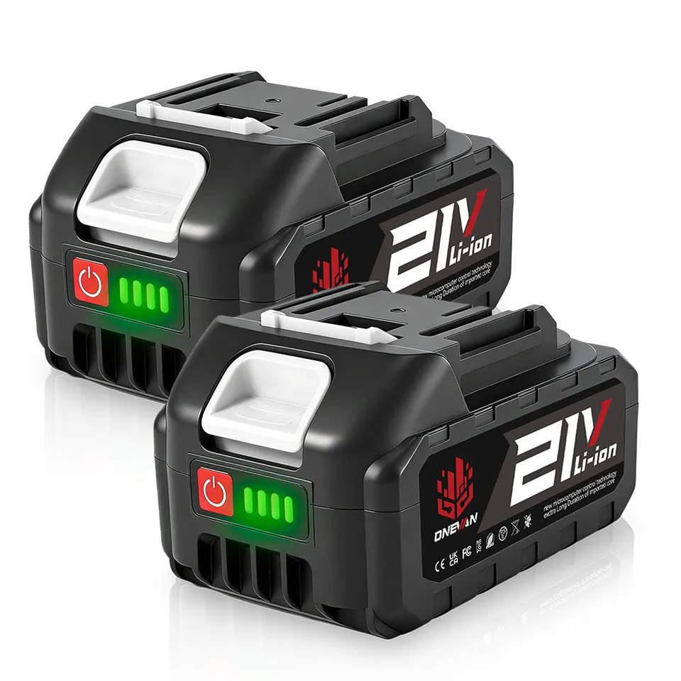 ONEVAN Battery 18-21V Batteria Litio 3.0Ah 1 Batteria