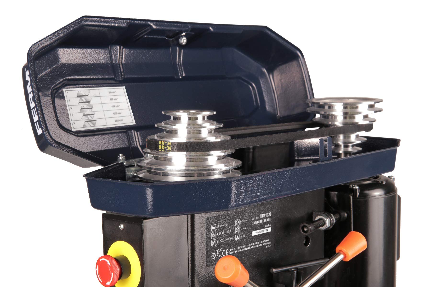 FERM TDM1026 Trapano a Colonna 350W Mandrino 13mm