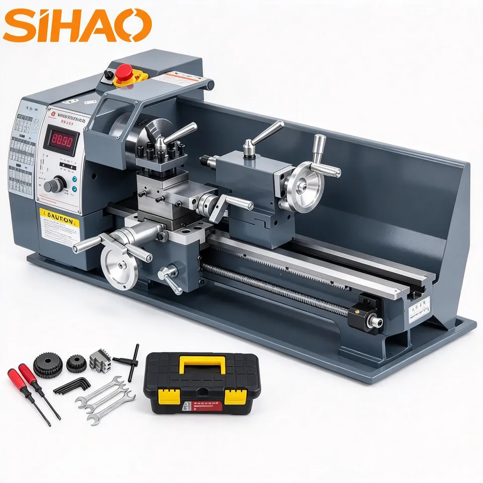 Sihao Mini Tornio Metallo 750W 8x16 50-2500 giri