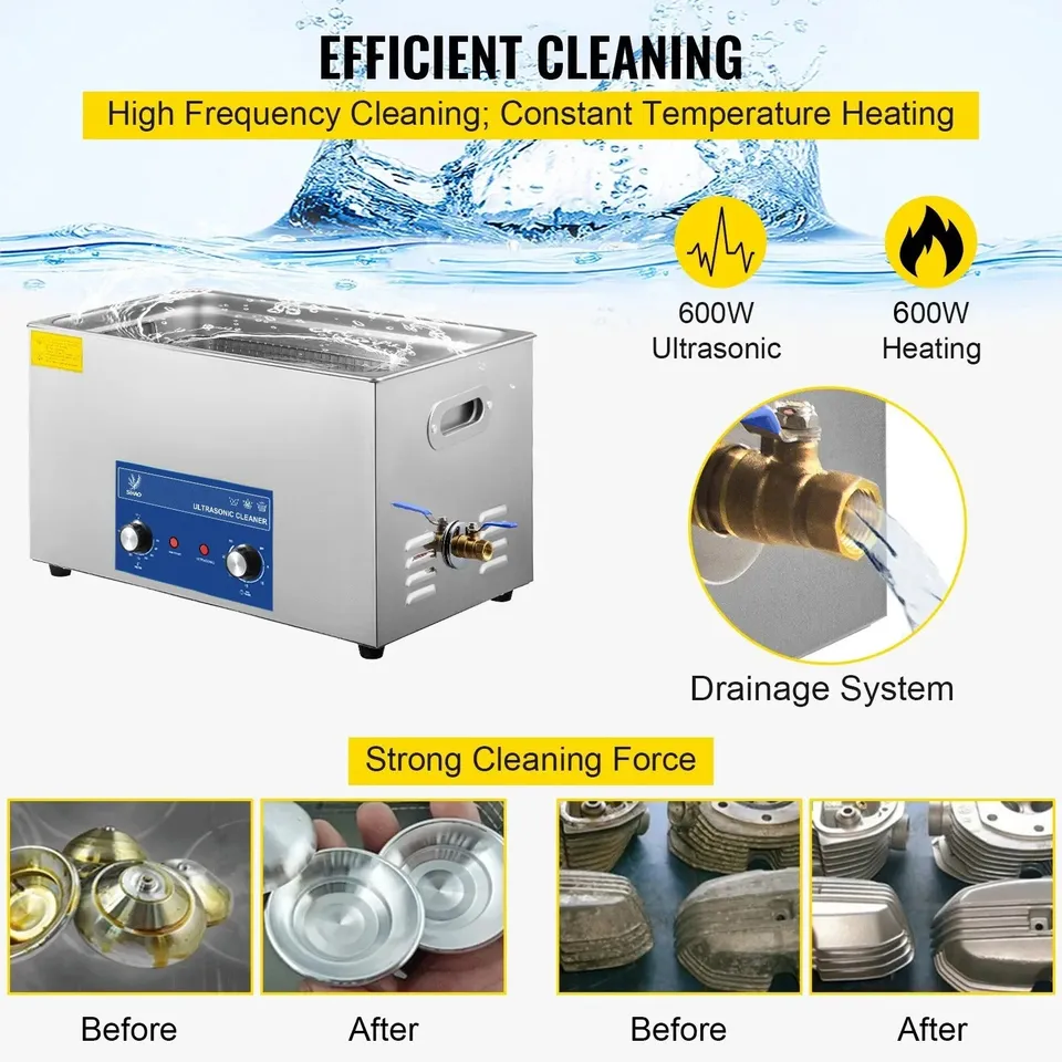Sihao Ultrasonic Cleaners 2L Blue pulitore ultrasuoni 40kHz manopola