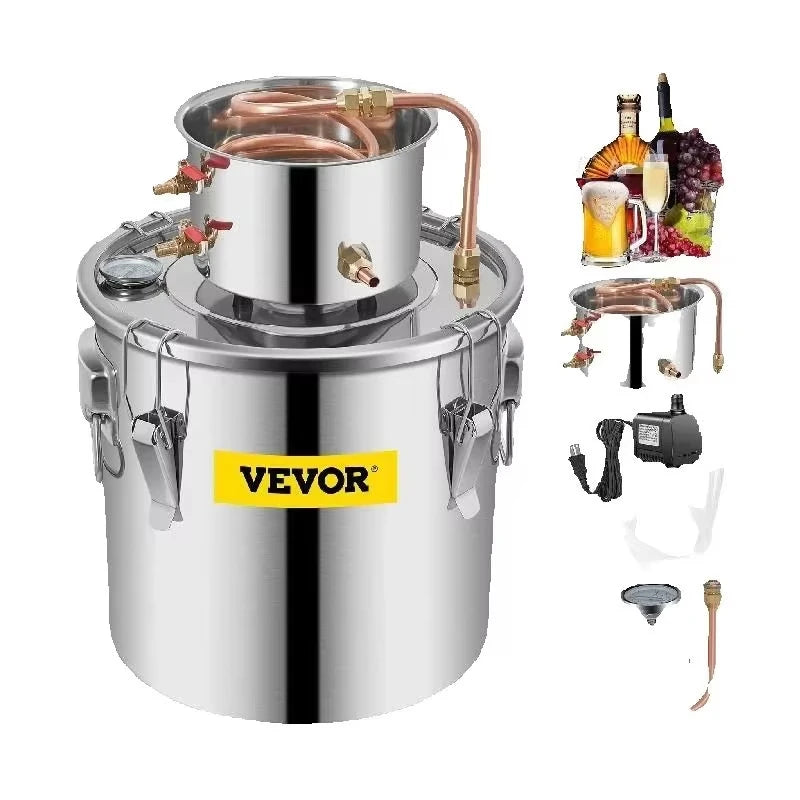 Sihao Home Appliance Distillatore 5 Gal inox rame 21L con pompa