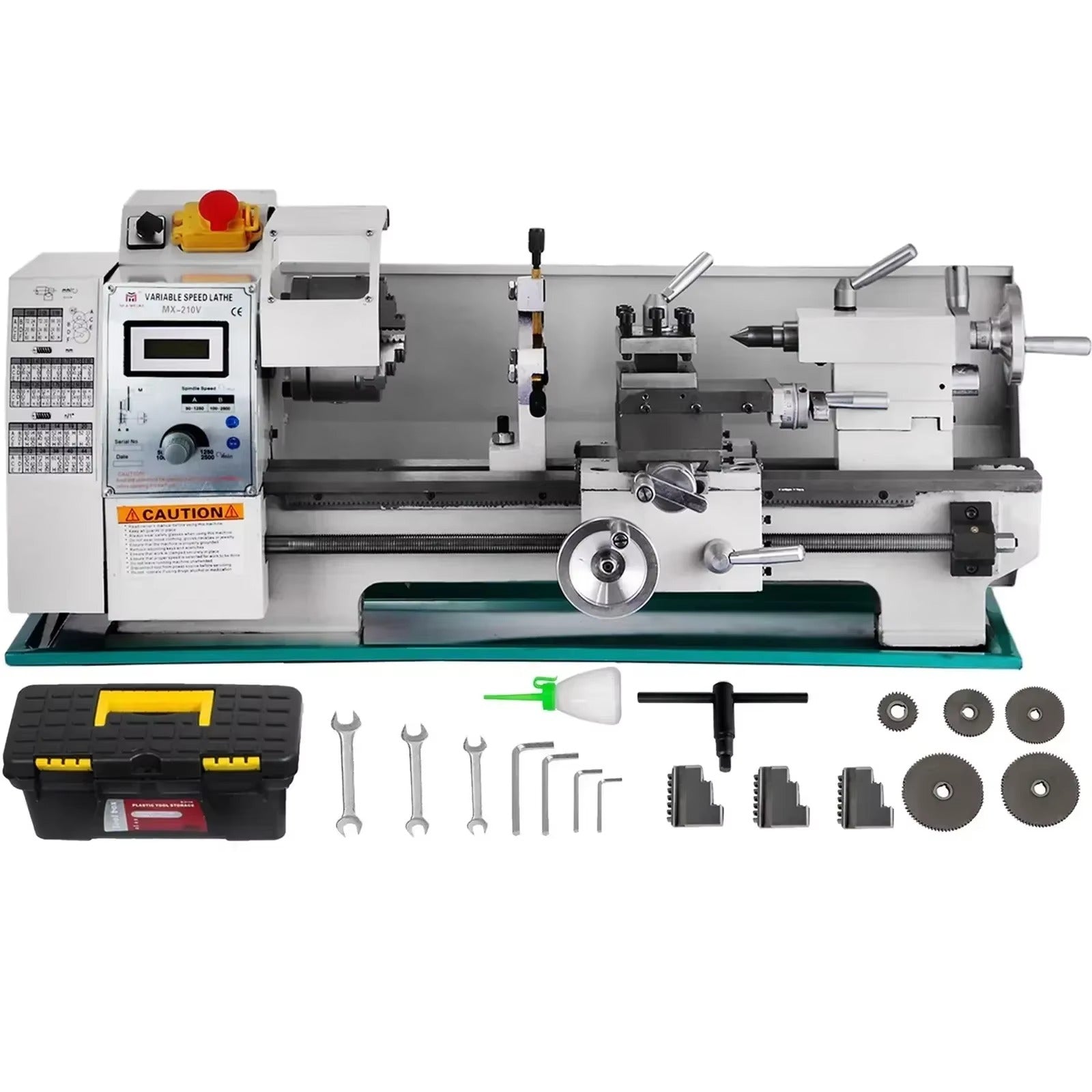 Sihao Lathe tornio metalli 750W 8" mandrino 21mm