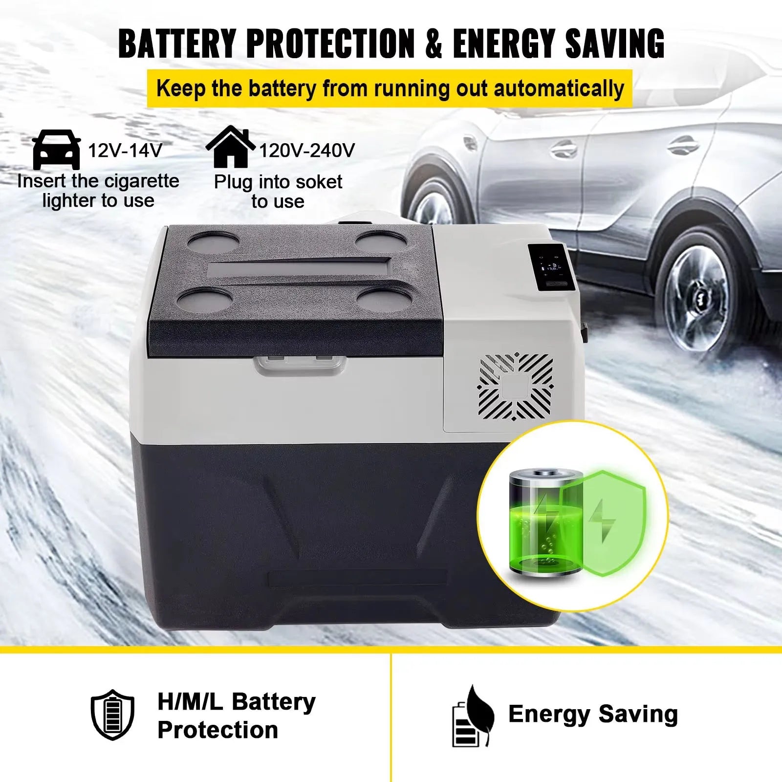 Sihao Car Fridge Frigo Portatile Auto 50L 12/24V