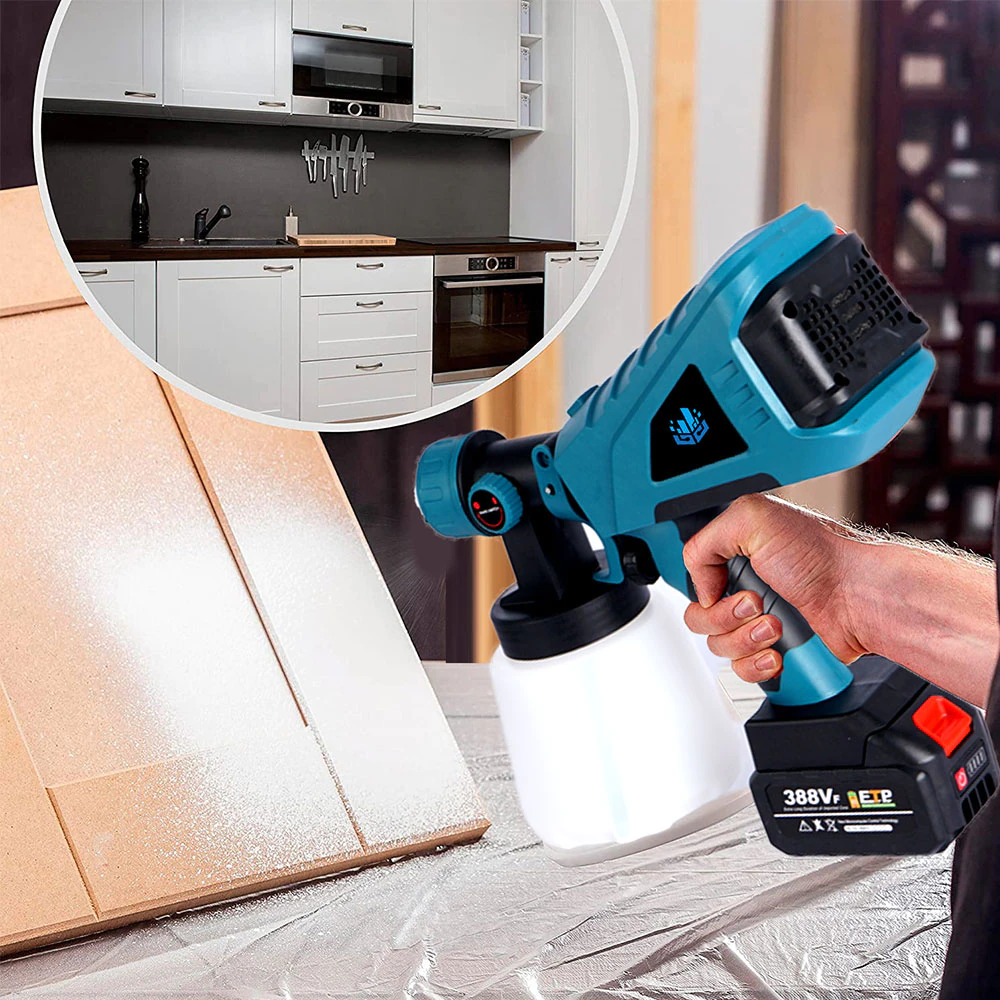 ONEVAN Home Improvement pistola vernice 1000ml 2 batterie EU