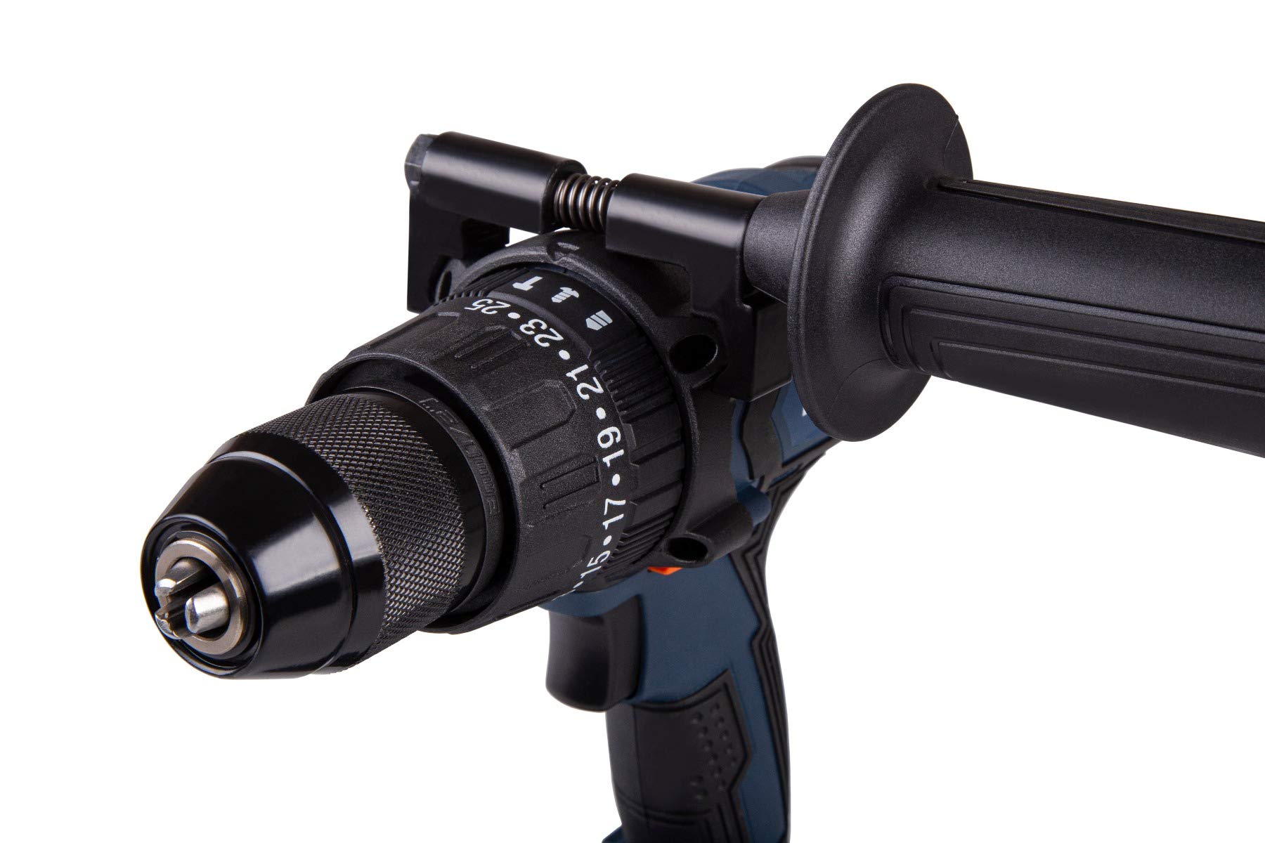 FERM Trapano a percussione 20V brushless 46Nm 2 batterie