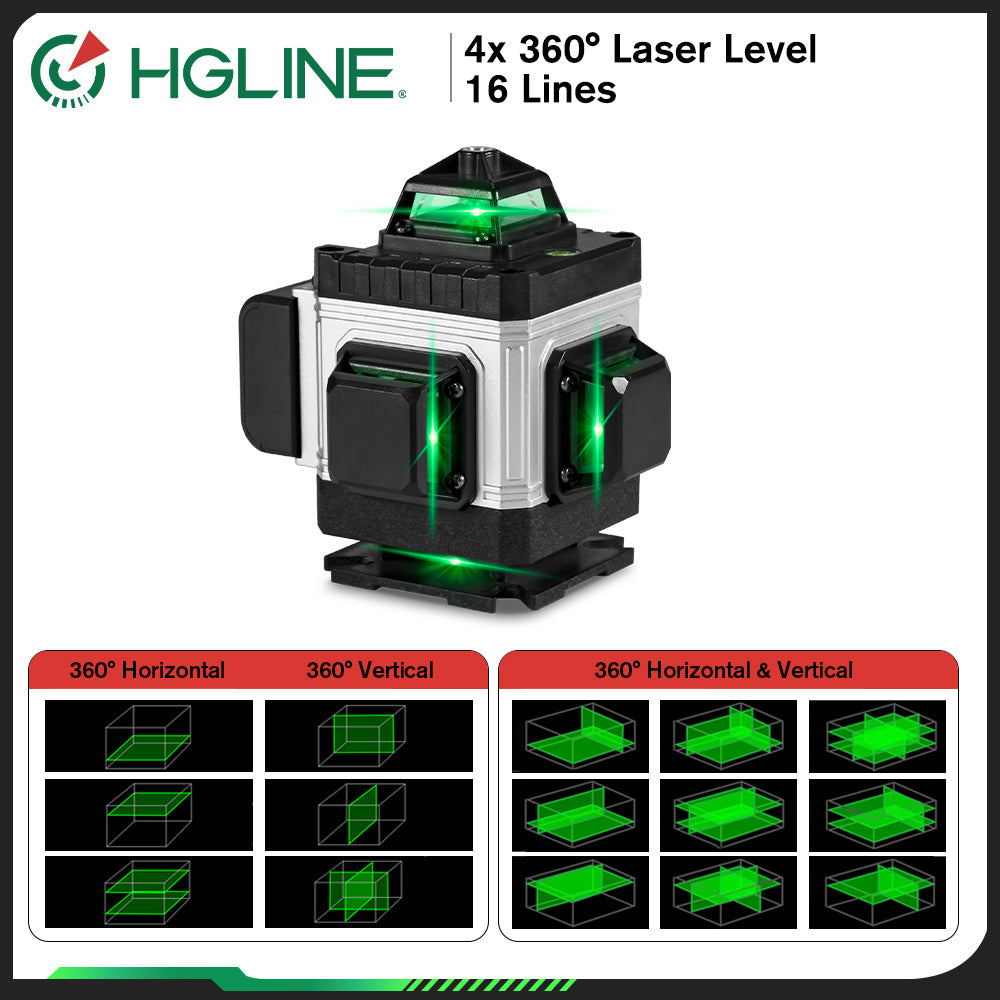 ONEVAN LK-804 Pro livello laser verde 16 linee treppiede