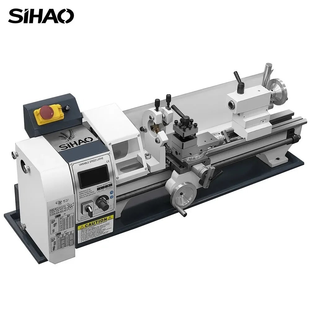 Sihao Lathe 220x500 mm Tornio Metalli 1200W 0-3000 RPM