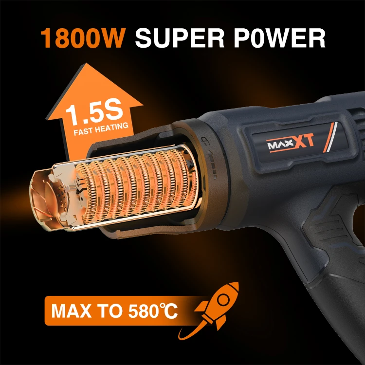 MAXXT MHG1800 Pistola Termica 1800W 2 Temperature
