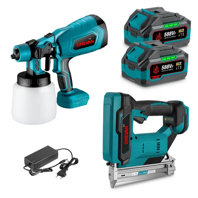 ONEVAN Cordless Tool Set pistola vernice + F30G 3.0Ah EU