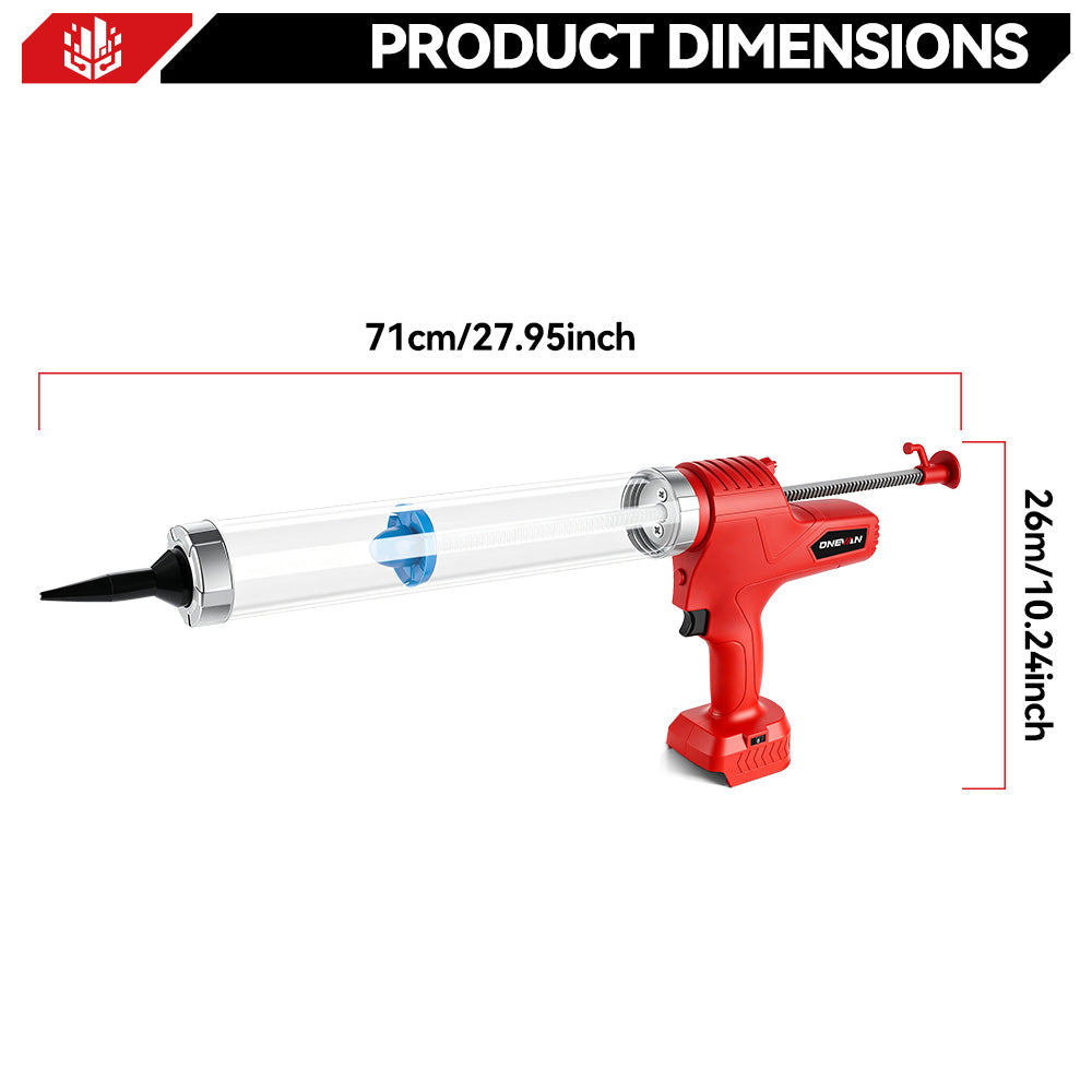 ONEVAN Home Improvement Pistola Silicone 50mm 600ml