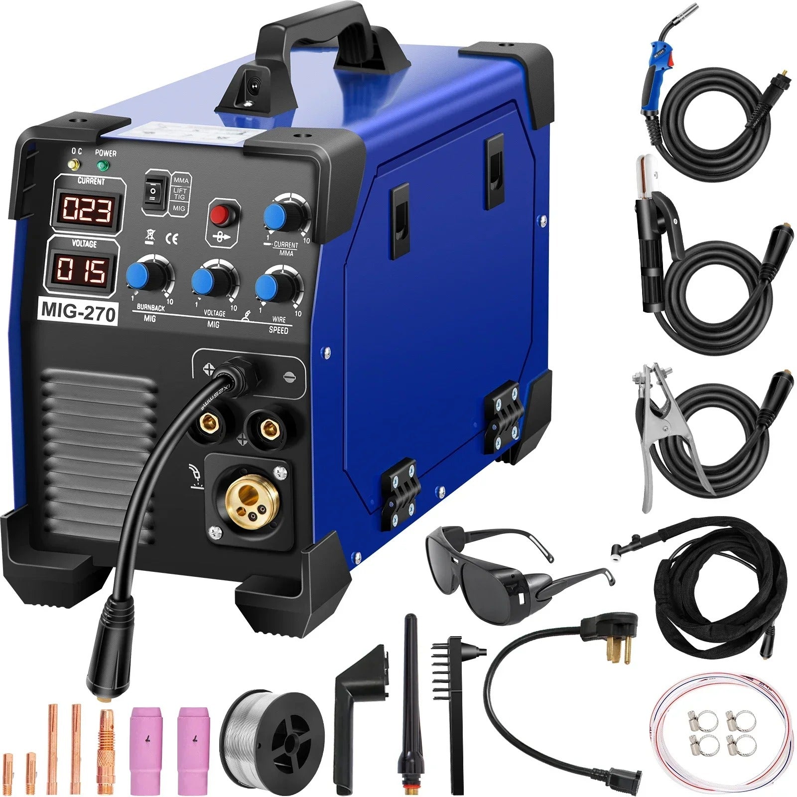 Sihao Automotive Saldatrice MIG270 3in1 MIG TIG MMA 220V
