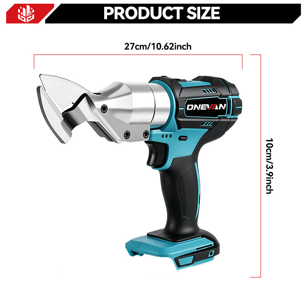 ONEVAN Home Improvement Cesoie Lamiera a Batteria 3mm 2Batt