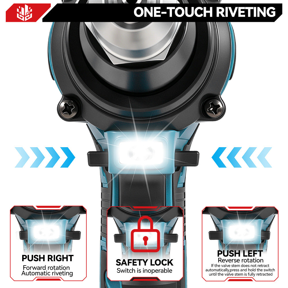 ONEVAN Home Improvement Rivettatrice 2.4-4.8mm solo corpo