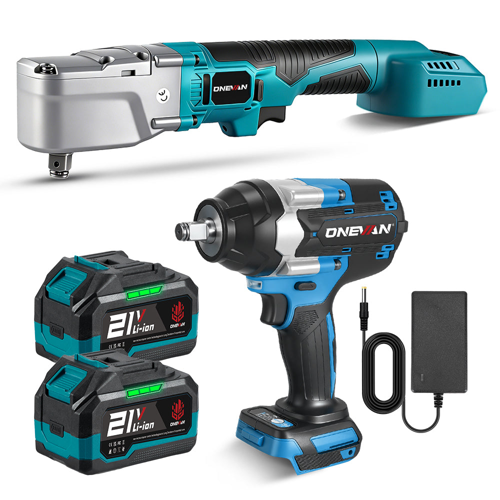 ONEVAN Cordless Tool Set Kit Avvitatore 1800N·m 3.0Ah