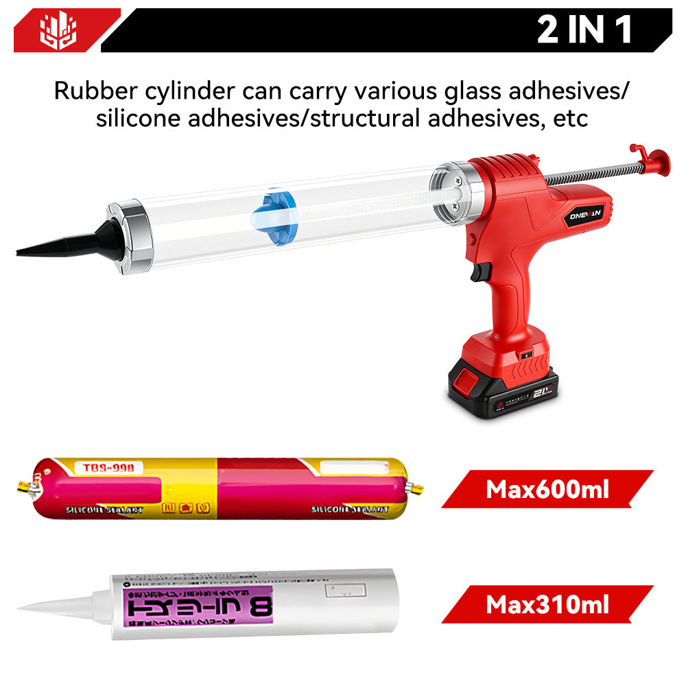 ONEVAN Home Improvement Pistola Silicone 50mm 600ml