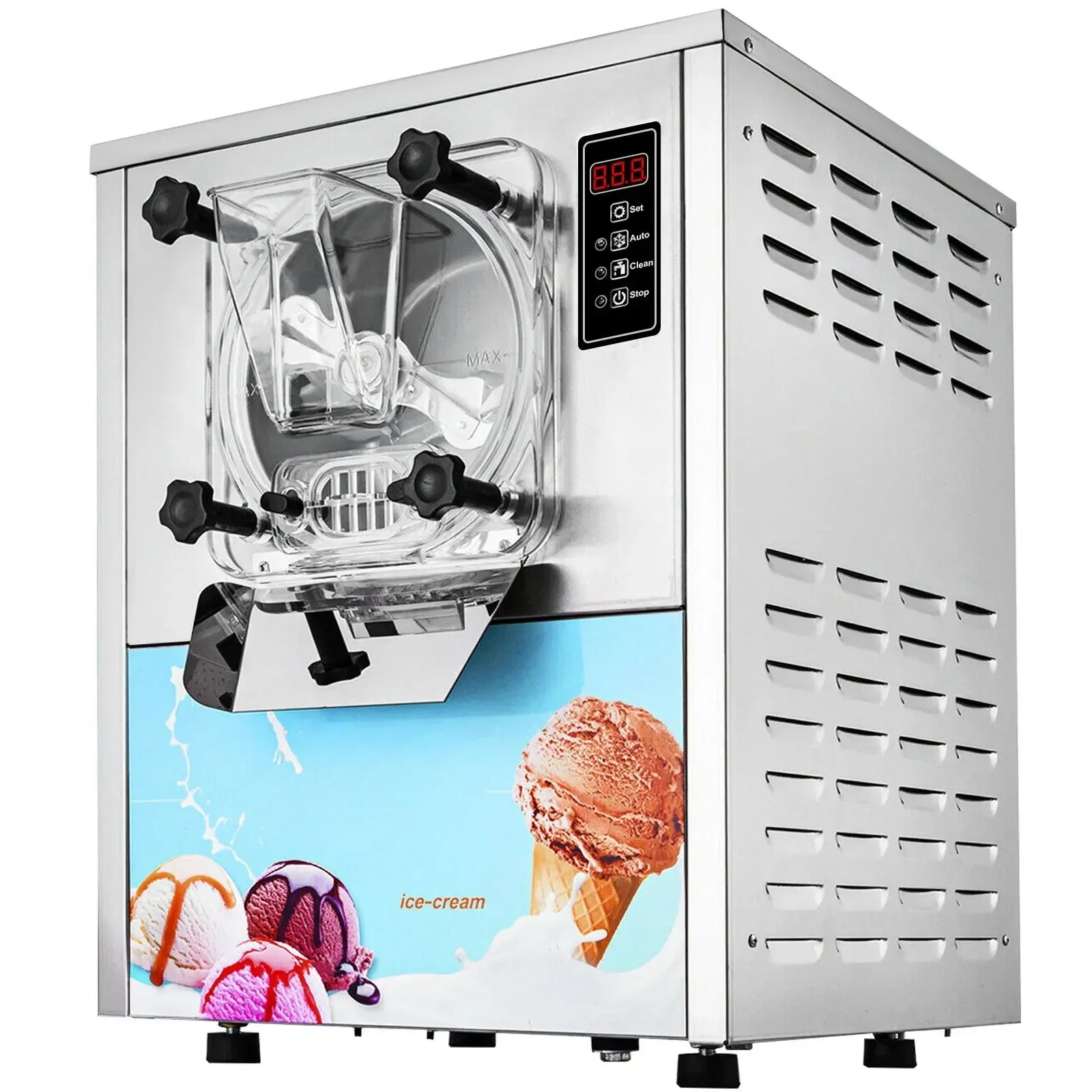 Sihao Ice Cream Maker macchina gelato 16-20L/H 4,2L inox