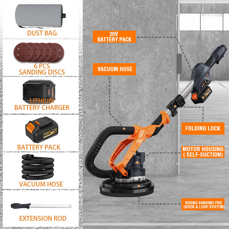 MAXXT MDLS20V Levigatrice Cartongesso 20V 225mm