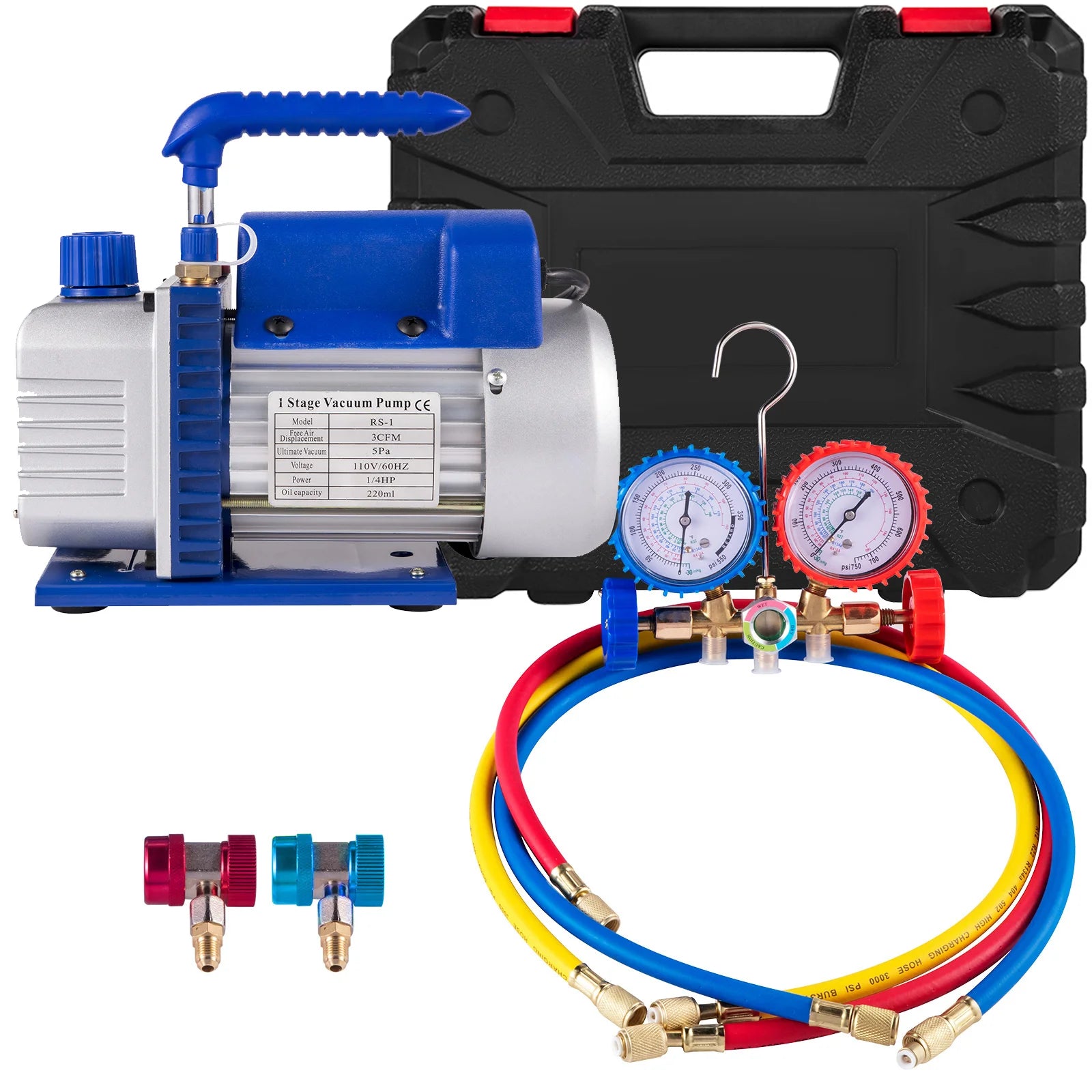 Sihao pompa vuoto 4CFM manometri per HVAC auto
