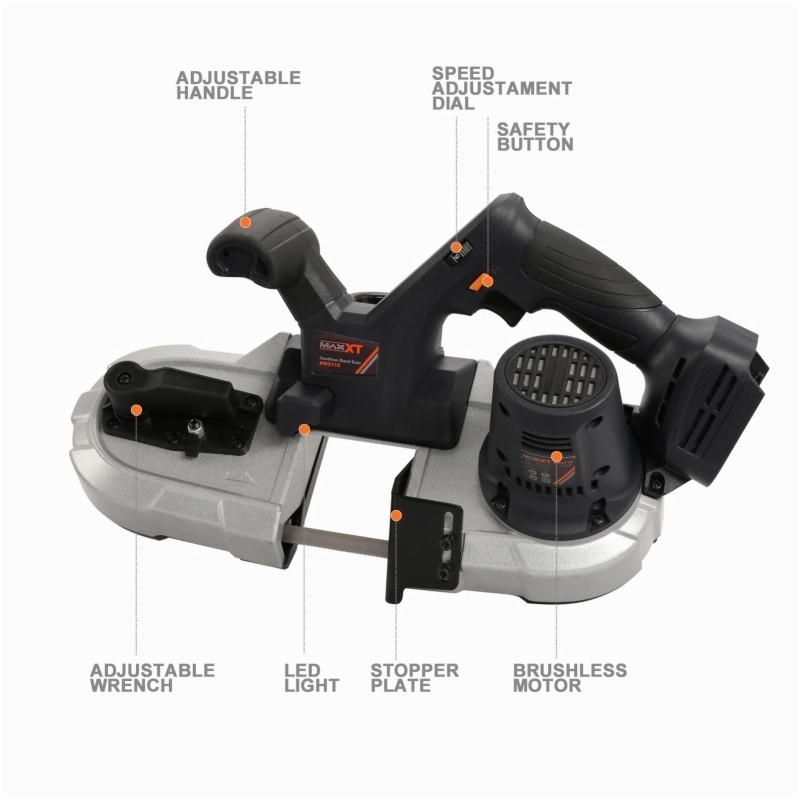 MAXXT MDBS20V65 sega a nastro 20V taglio 65 mm